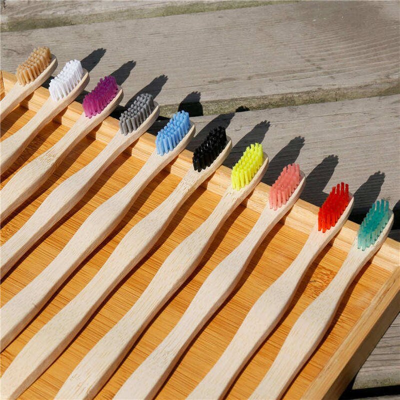 Toothbrush Set Manufacturer - Hot Selling Bamboo 8 Pieces BPA Free Soft Bristles Eco-Friendly Travel Set