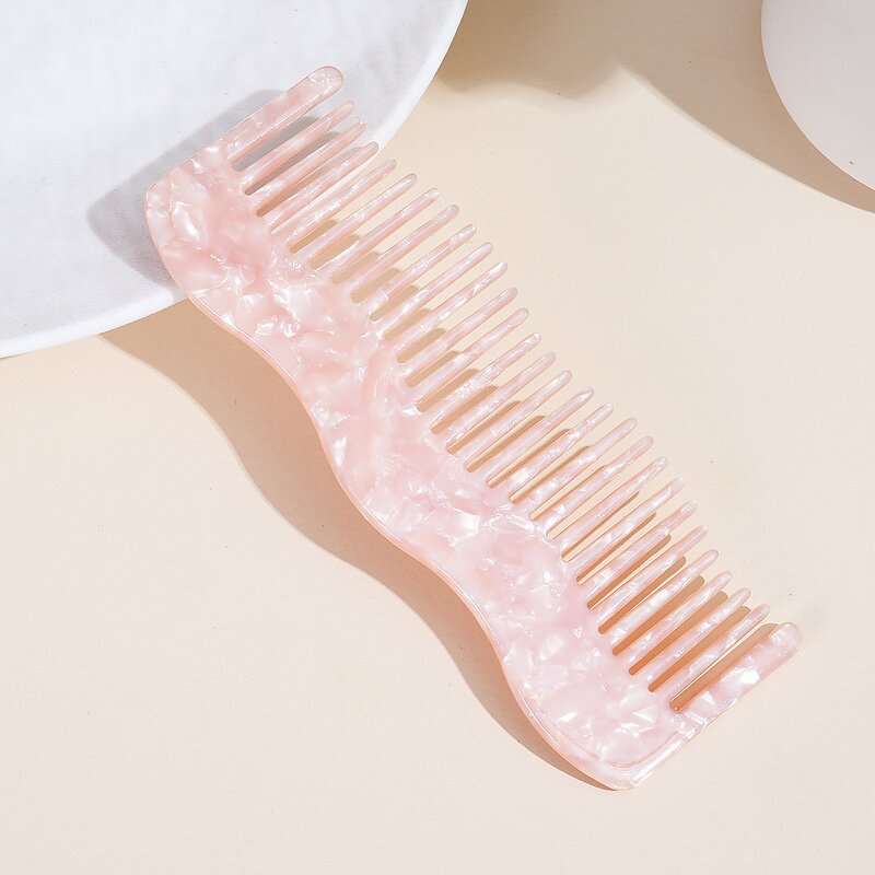 Hair Brush Set Manufacturer - Custom logo Acetate Bamboo Curly Hair Straightening Dryer