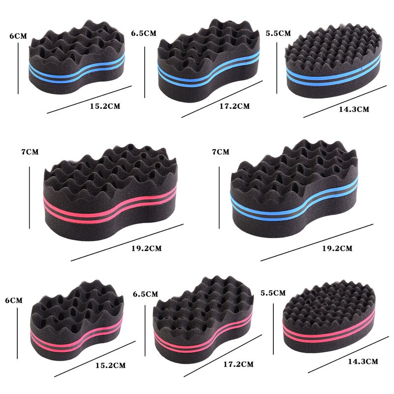 Hair Sponge Manufacturer - Private Label Magic Twist Wave Two-Side Afro Curling Black Men