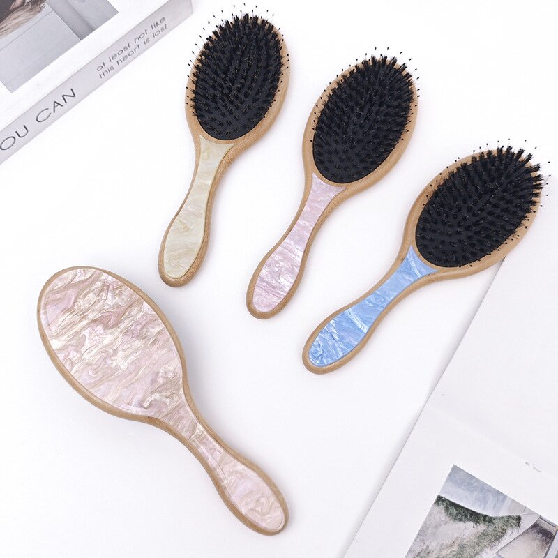 Hair Brush Manufacturer - Factory High Quality air Cushion Acetate Bamboo Boar Bristle Detangling