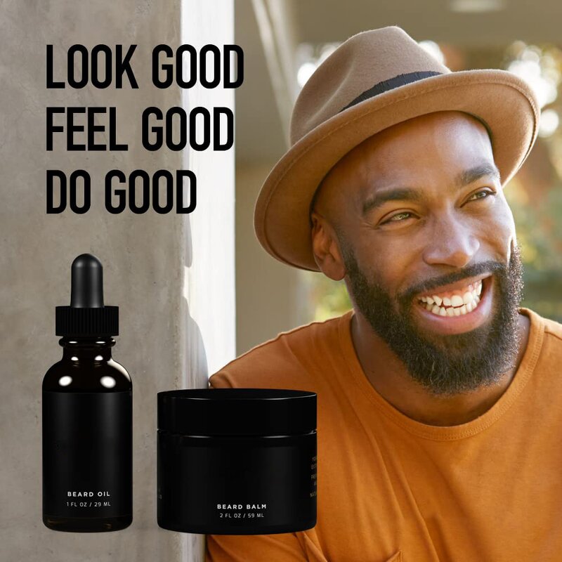 Beard Grooming Kit Manufacturer - Grooming Beard Oil & Balm Bundle Natural Growth Kit Shea Butter Regrowth