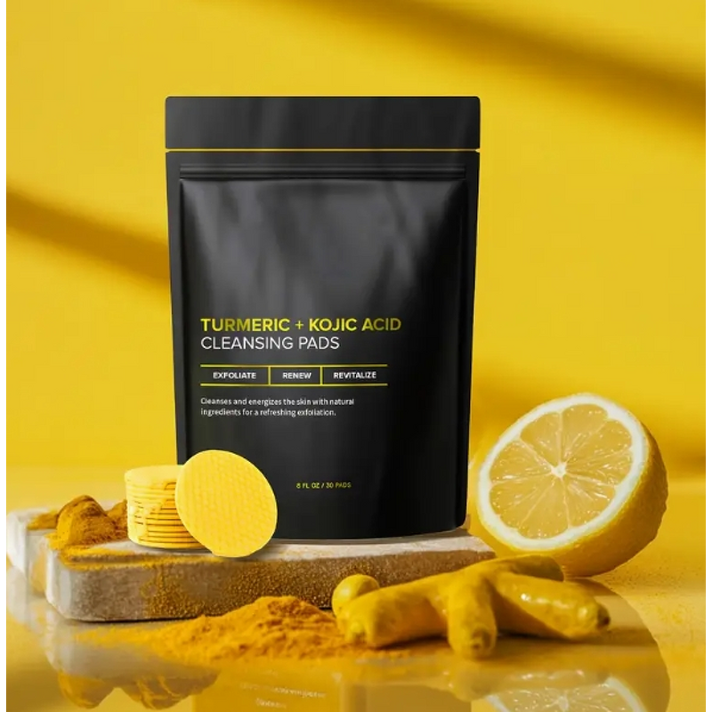 Cleansing Pads Manufacturer - Custom Opp Bag Turmeric Kojic Acid 30Pcs Balance Skin Oil