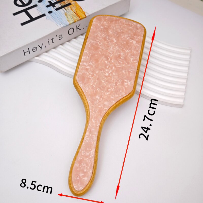 Hair Brush Set Manufacturer - New Design Top Quality Boutique Hair Clip Comb Acetate Bamboo Logo