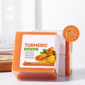 Soap Manufacturer - Natural Lemon Turmeric Kojic Acid bar Wholesale Turmeric Extract