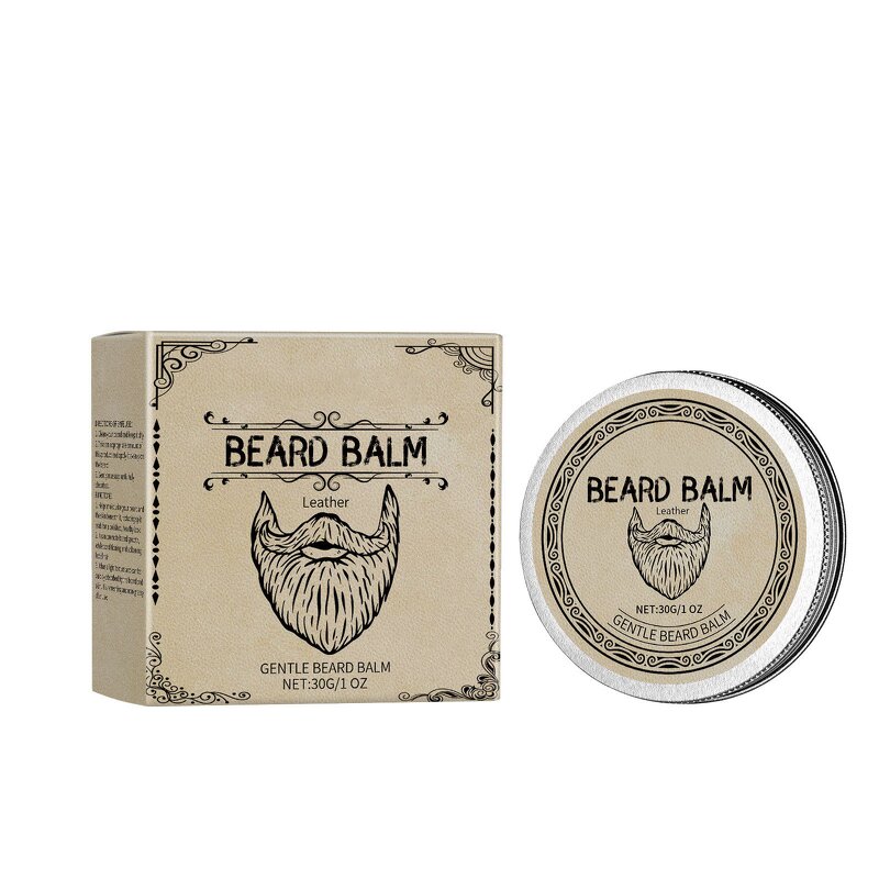 Beard Balm Manufacturer - Men's Beauty 30g Beard Care Products Shaper Shea Butter Wholesale Custom