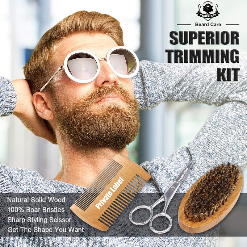 Beard Grooming Kit Manufacturer - Best Selling Premium High Quality Eco-Friendly With Razor Gift Set