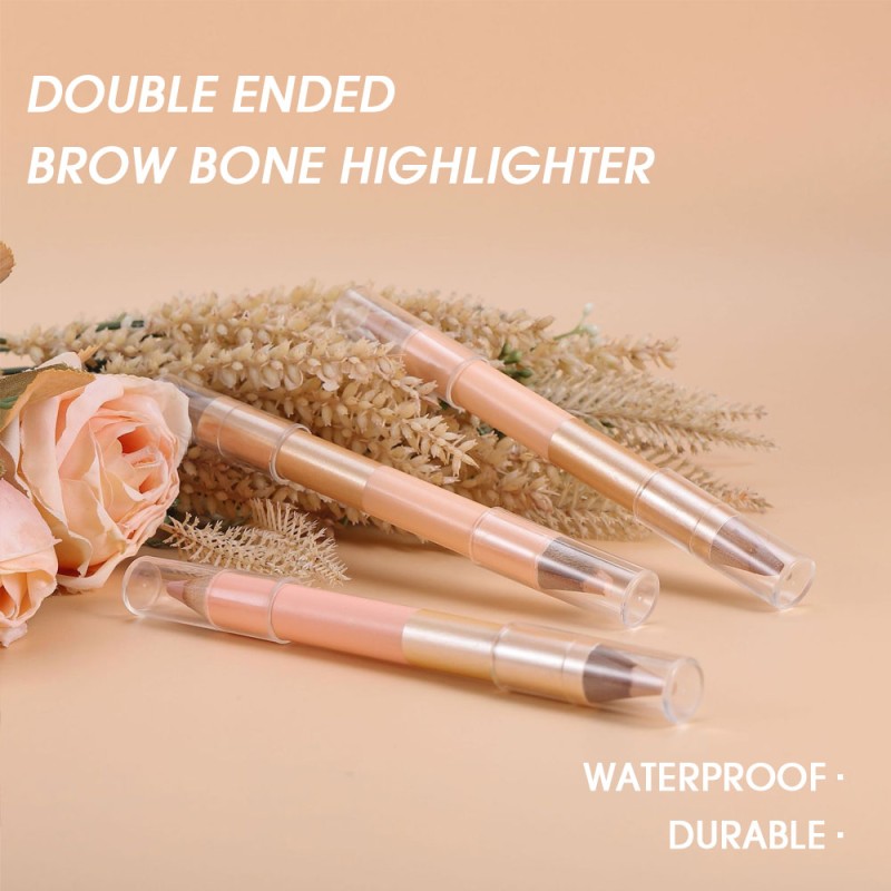 Highlighter Pen Factory - OEM Double Ended Brow Bone Mineral Makeup Enhancer