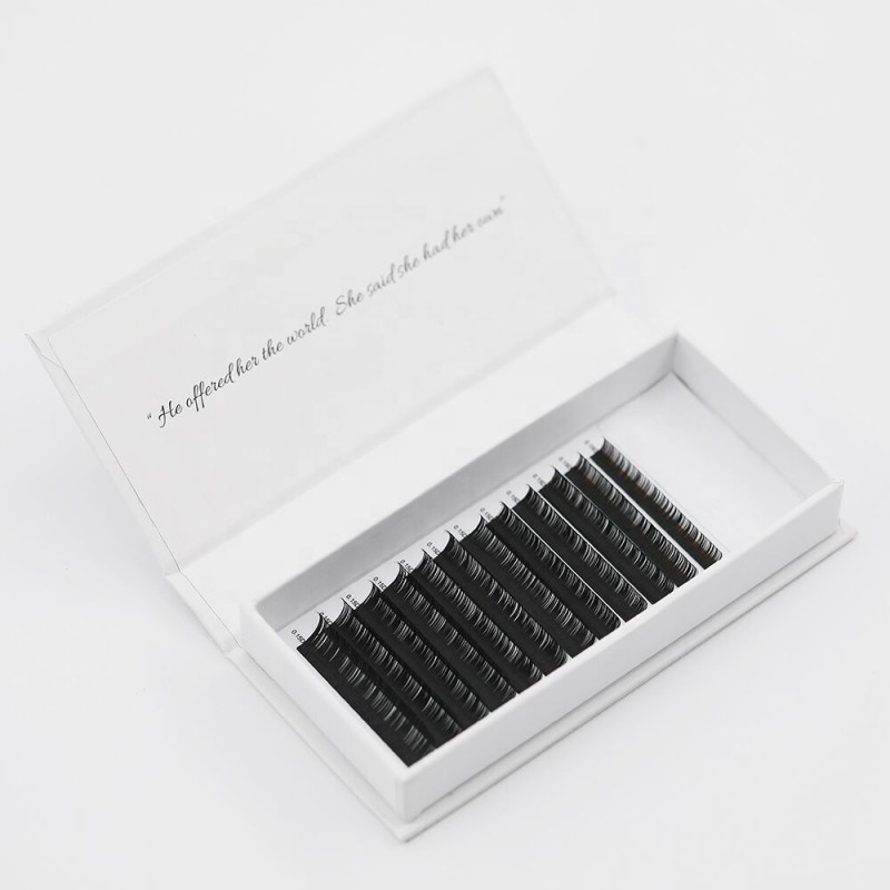 Eyelash Extension Supplier - OEM Korean PBT Fiber High Quality Synthetic Lashes