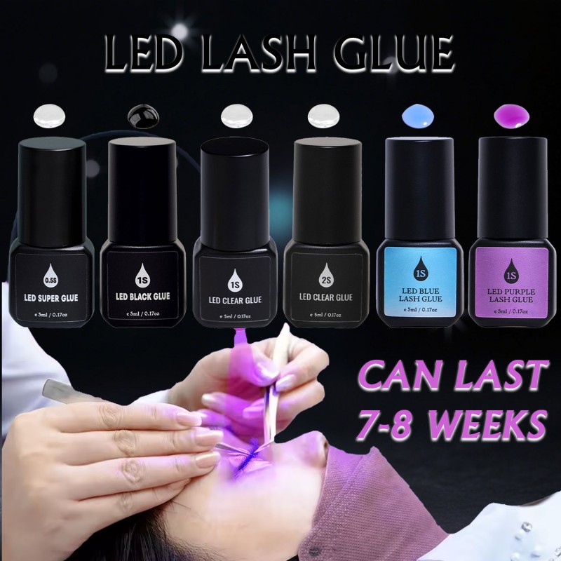 UV Lash Glue Supplier - Wholesale Private Label 0.5-2s Sensitivity Adhesive
