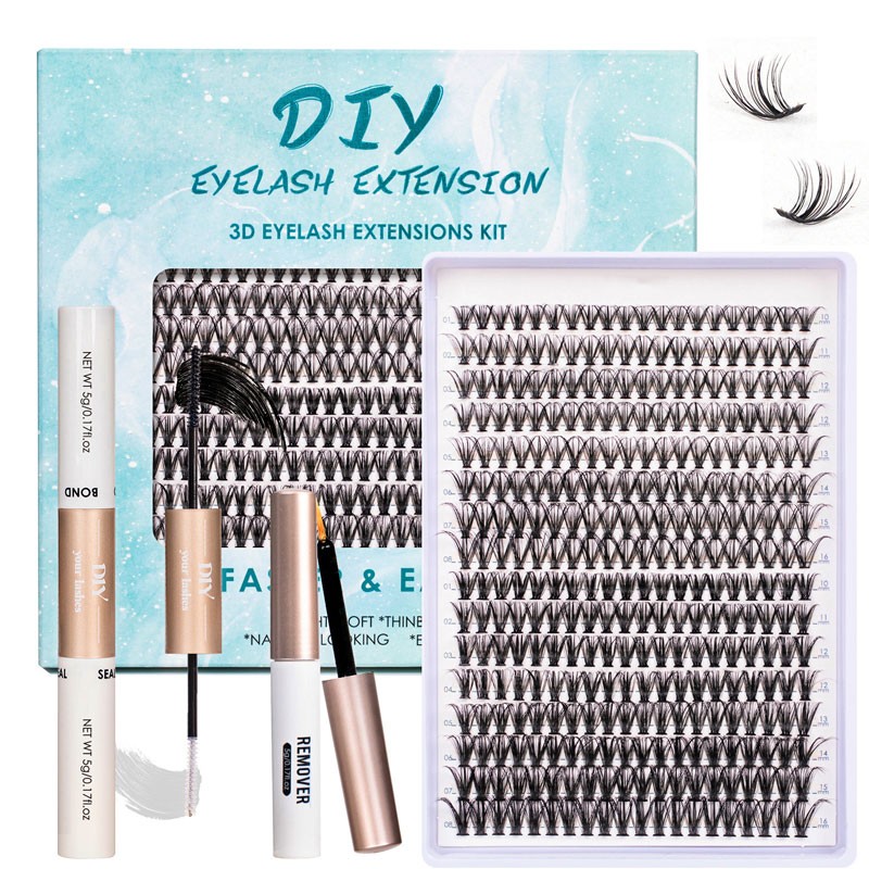 Eyelash Extension Manufacturer - Wholesale 3D Fluffy Mink Cluster Colorful Silk