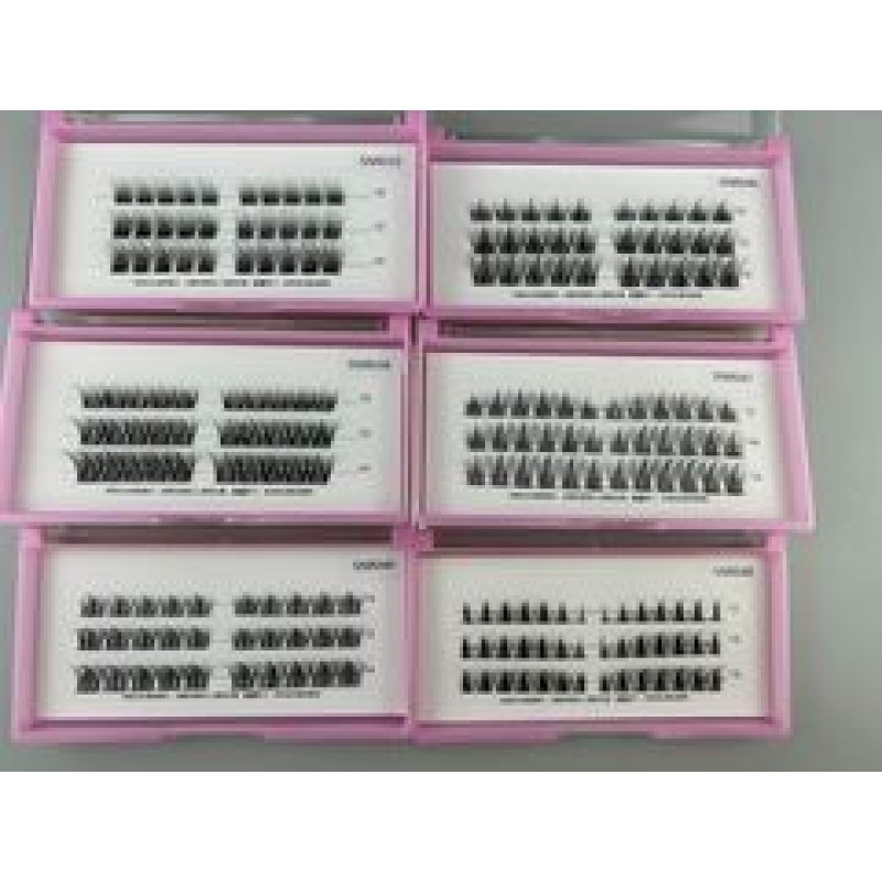 Eyelash Kit Supplier - Wholesale DIY Cluster Individual Colorful Mink Fur