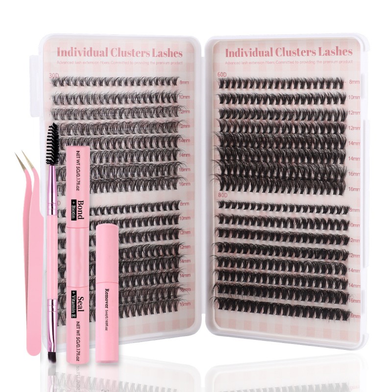 Eyelash Extension Supplier - Wholesale New DIY Single Cluster Set 640 Mixed