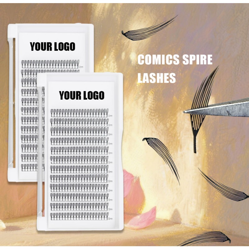 Eyelash Extension Factory - OEM Cashmere Feathered Anime Tower Spire Premade