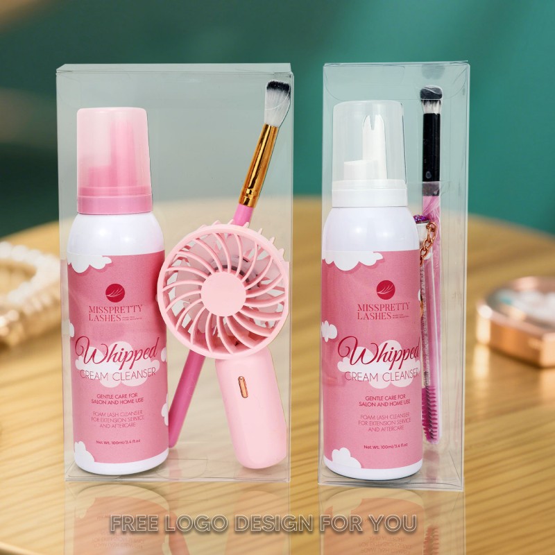 Lash Shampoo Kit Supplier - OEM Mild Vegan Whipped Cream Tear Free Cleanser