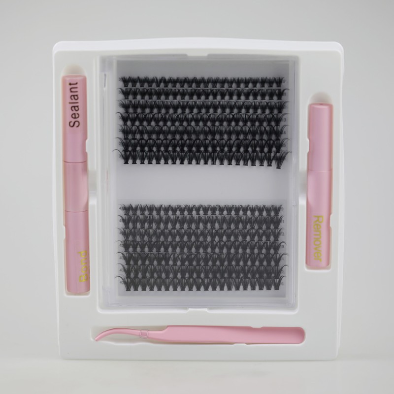 Cluster Eyelashes Factory - OEM New Design Fan Cluster Segment DIY Kit
