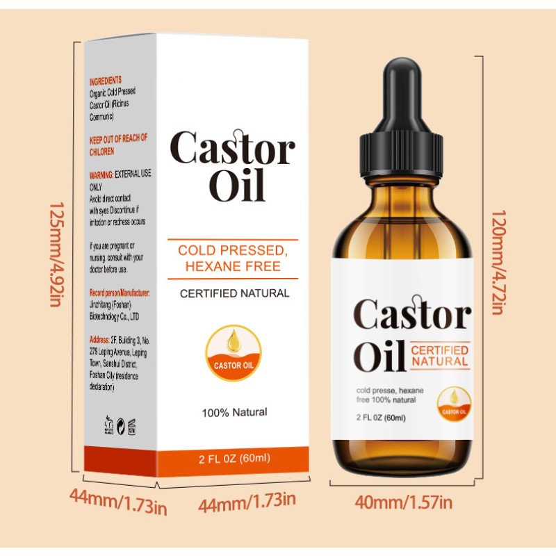 Castor Oil Manufacturer - OEM Organic Cold Pressed Hexane Free Hair Growth