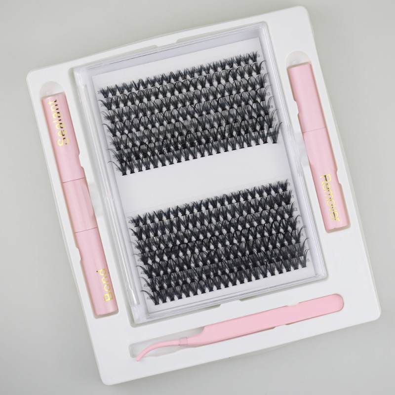 Cluster Eyelashes Factory - OEM New Design Fan Cluster Segment DIY Kit