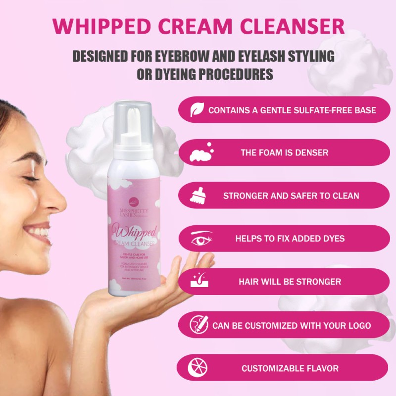 Lash Cleanser Kit Manufacturer - OEM Whipped Cream Shampoo Bath Professional