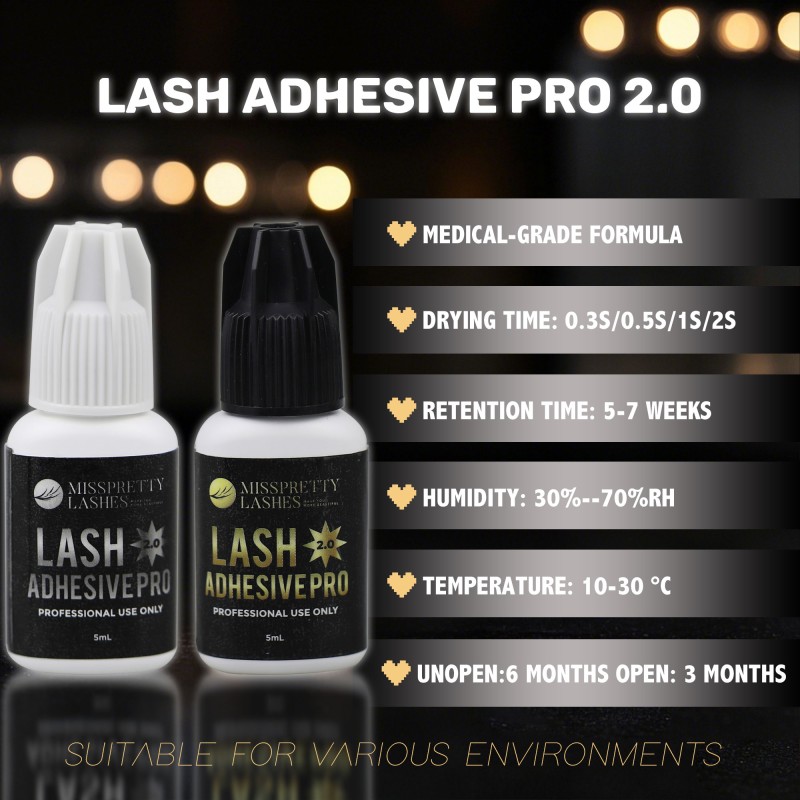 Eyelash Glue Supplier - OEM Medical Grade 1-2 Second Dry Super Strong Bond