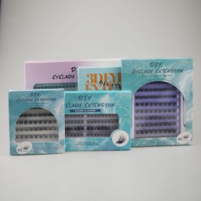 Eyelash Kit Manufacturer - Wholesale Individual Cluster Mink Fur DIY Colorful