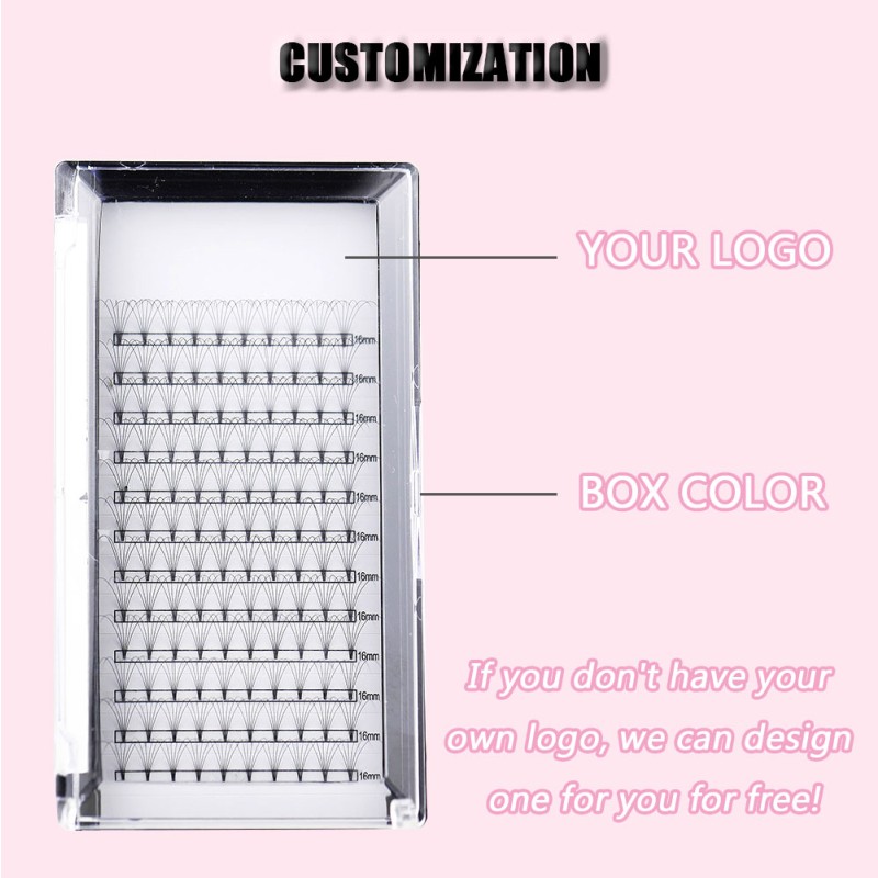 Eyelash Extension Supplier - OEM Short Root 6D Black 0.07mm BC Curl