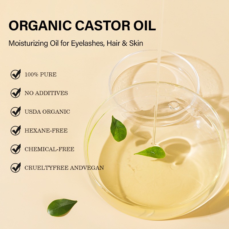Castor Oil Manufacturer - OEM Organic Cold Pressed Hexane Free Hair Growth