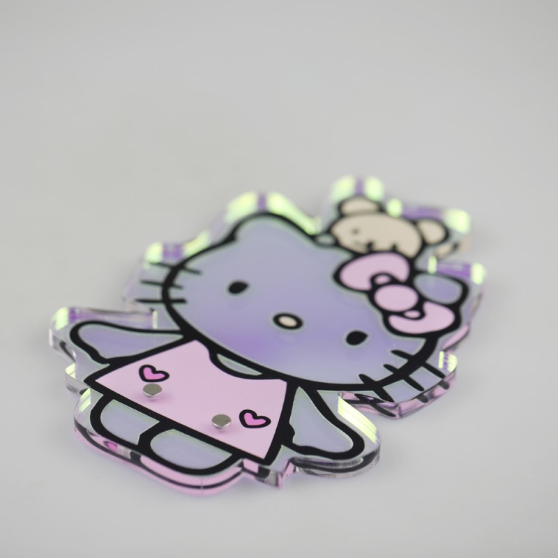 Lash Plate Factory - OEM White Acrylic Hello Kitty Magnetic Extension Tile