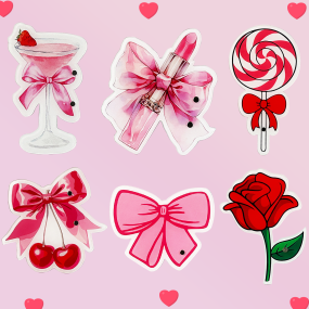 Lash Pallet Supplier - OEM Custom Logo Iridescent Rose Bow Laser Tile