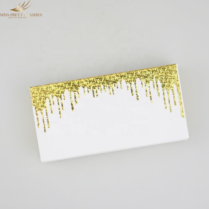 Eyelash Packaging Supplier - OEM Gold Square Luxury Butterfly Lash Box