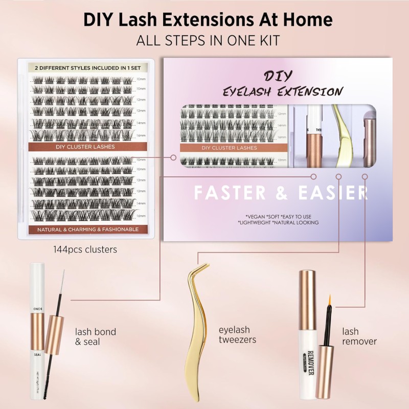 Eyelash Extension Factory - Wholesale 3D Fluffy Mink Human Hair Colorful