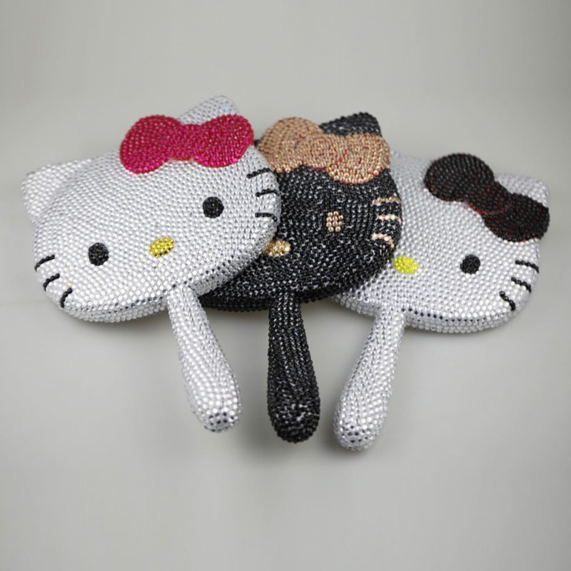 Lash Mirror Supplier - OEM Portable Diamond Style Travel Makeup Tool