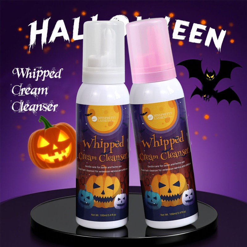 Lash Cleanser Supplier - OEM Halloween 100ml Vegan Whipped Cream Tear Free
