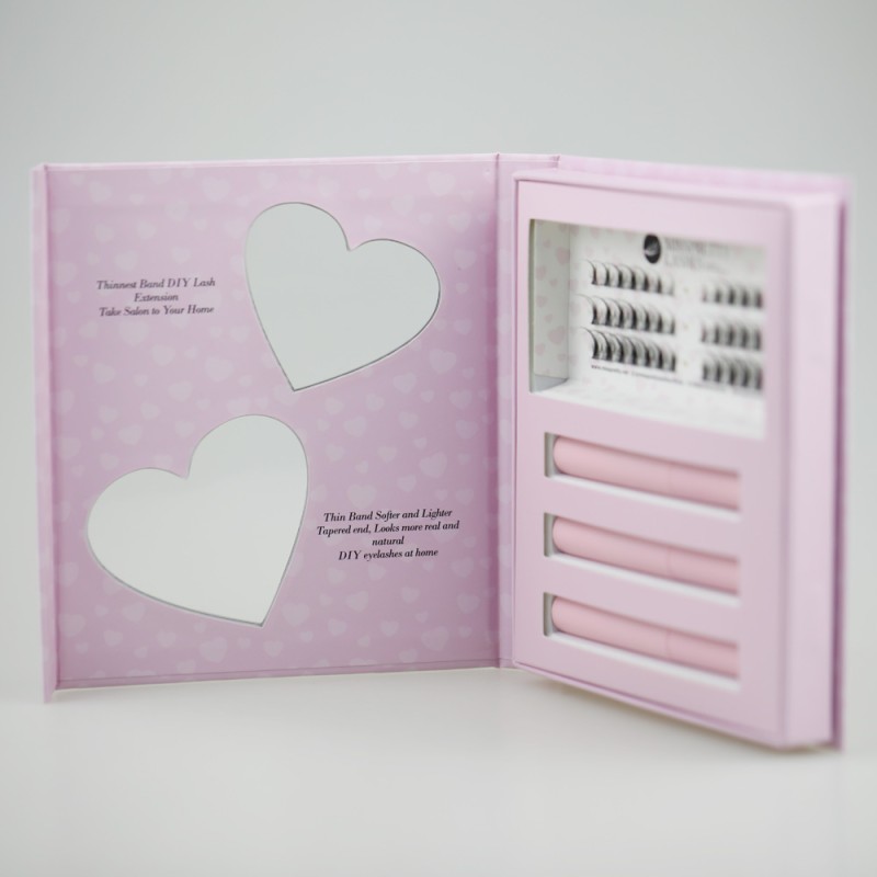 Eyelash Kit Manufacturer - OEM Winged Style Fur Cluster Ribbon Pre Cut