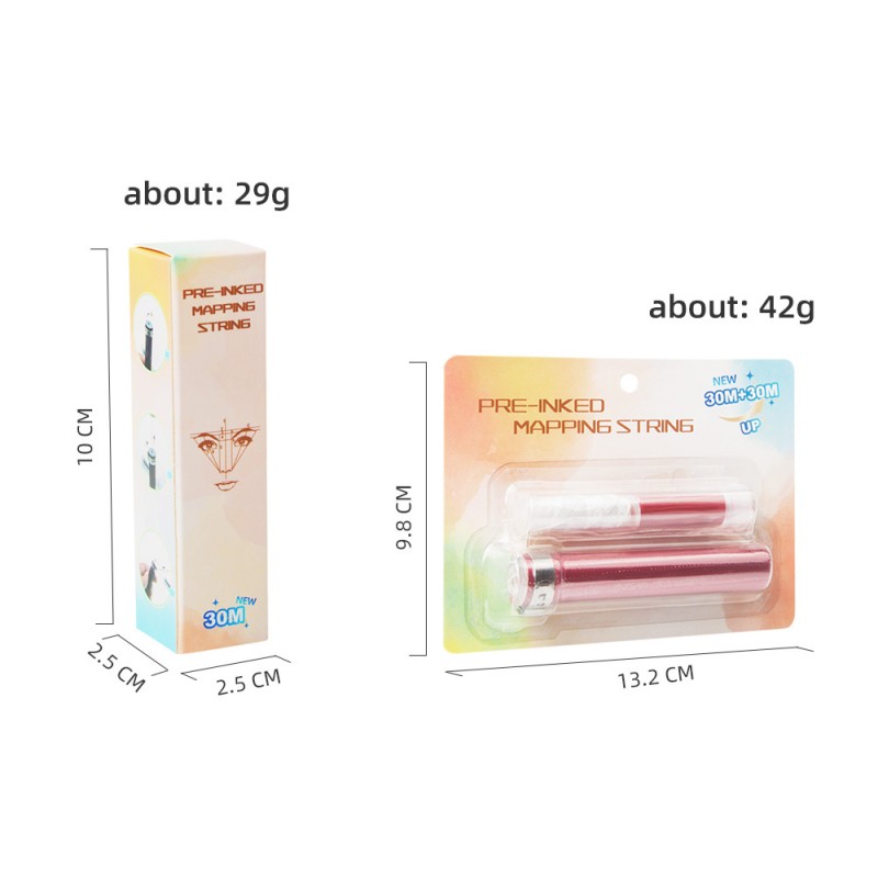 Microblading Thread Manufacturer - OEM 30m Pre Inked Eyebrow Mapping String