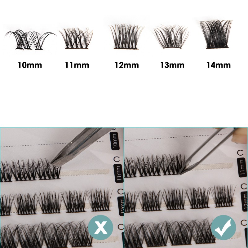 Eyelash Extension Factory - Wholesale 3D Fluffy Mink Human Hair Colorful
