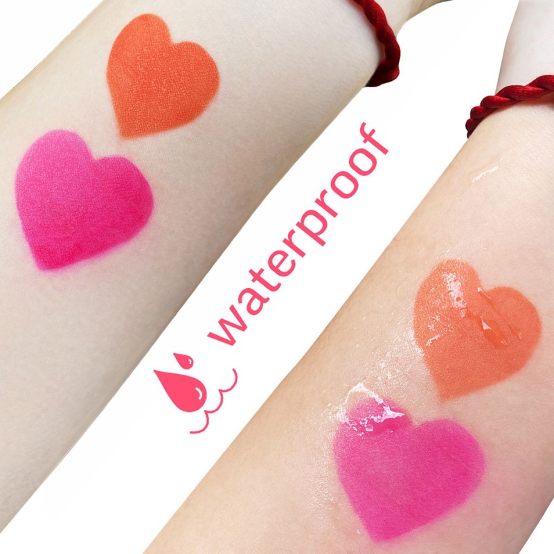 Lip Tint Manufacturer - OEM Custom Logo Heart Shape Waterproof Long Lasting