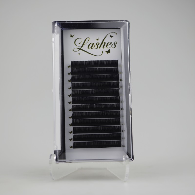 Eyelash Extension Supplier - OEM Silk Cashmere Premade Fans 3D-7D Long Stem