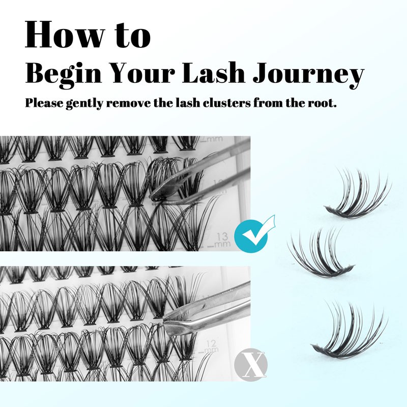 Eyelash Extension Factory - Wholesale Handmade Individual Cluster Mink DIY