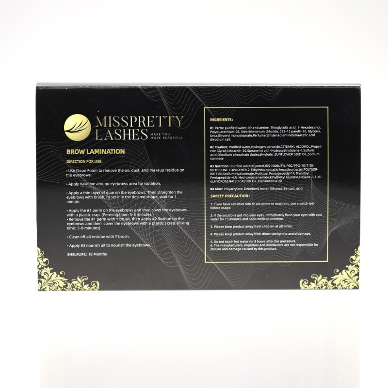 Lash Lift Supplier - OEM Own Brand Mink Silk Russian Volume Brow Lamination