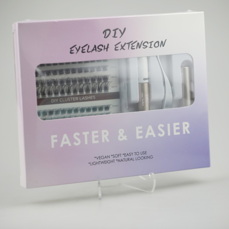 Eyelash Kit Manufacturer - Wholesale Individual Cluster Mink Fur DIY Colorful