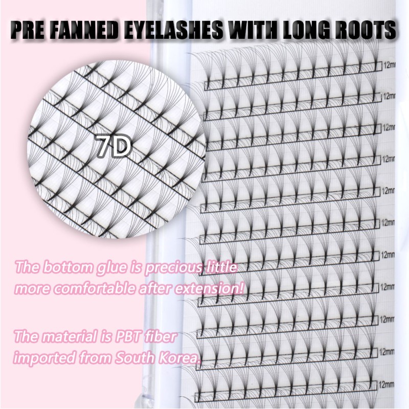 Premade Fans Factory - OEM Long Stem 2D-10D 0.05-0.10mm C-LM Curl