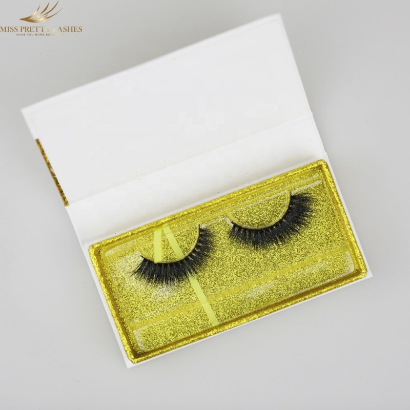 Eyelash Packaging Supplier - OEM Gold Square Luxury Butterfly Lash Box