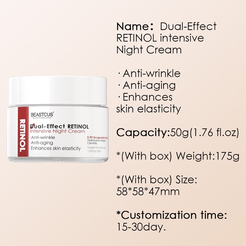 Facial Cream Manufacturer - Korean Retinol Collagen - 50ml Press Type Vitamin C Whitening