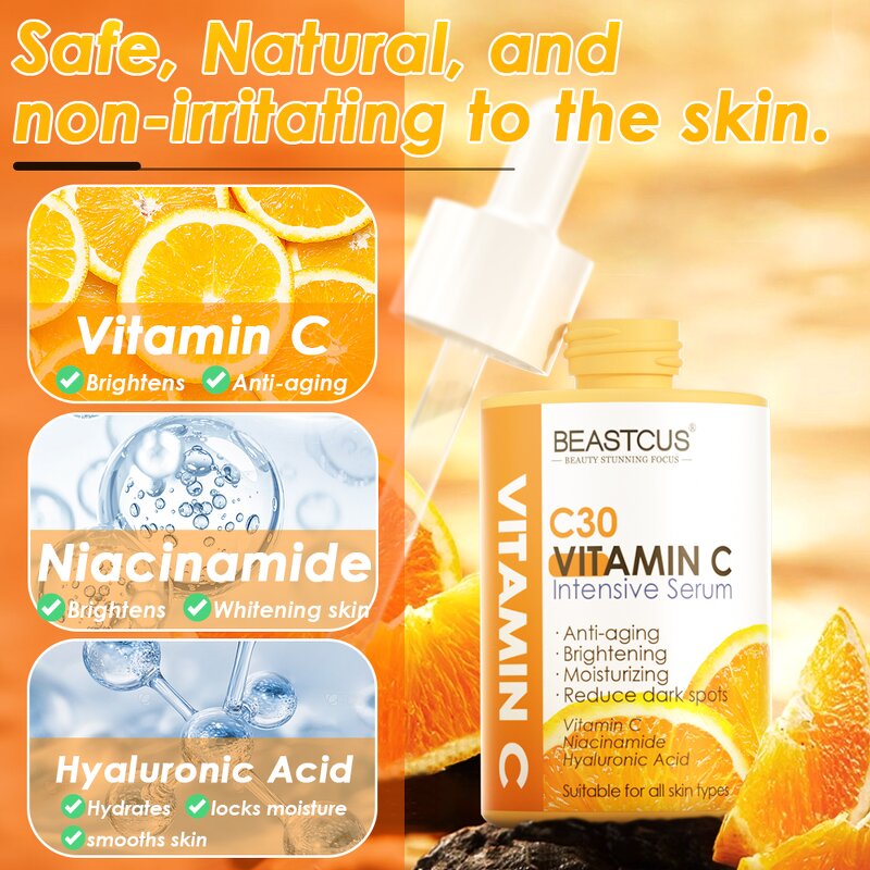 Skin Care Serum Manufacturer - NEW Pure Vegan 10% Nicotinamide 4% Transparent Acid