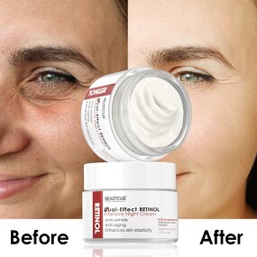 Retinol Night Cream Manufacturer - Centella Extract Ceramide NP - 50g Anti-Aging Anti Wrinkle