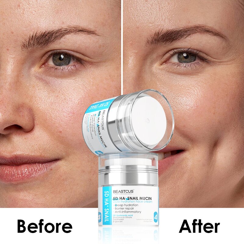 Face Cream Manufacturer - 5D Hyaluronic Acid Snail Panthenol - Anti-Aging Whitening