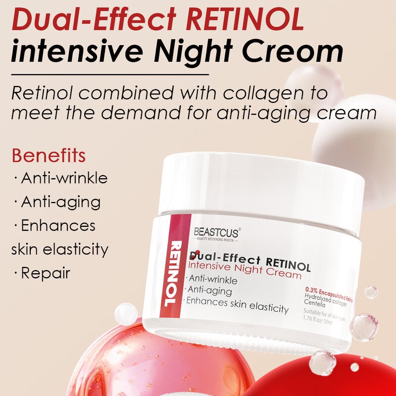 Facial Cream Manufacturer - Korean Retinol Collagen - 50ml Press Type Vitamin C Whitening