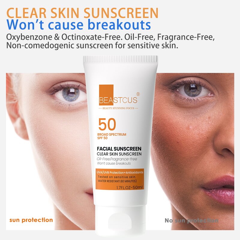 Sunscreen Cream Manufacturer - Organic Hydrating SPF 50 - Vegan Mineral Herb Oil-Free