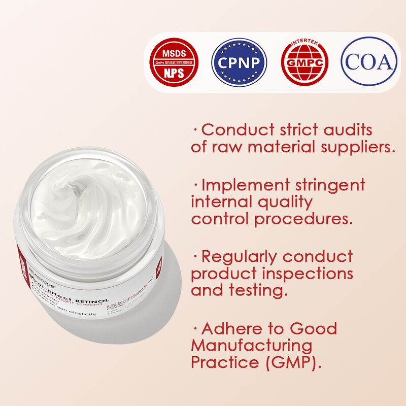 Night Cream Manufacturer - 3%Retinol - Antiwrinkle & Antiaging Private Label