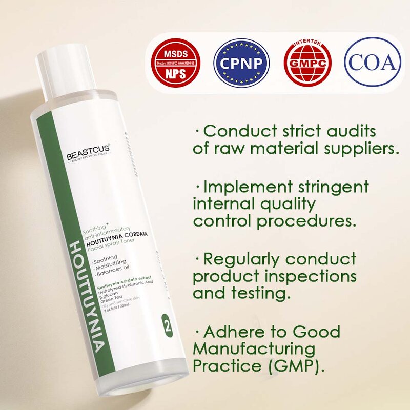 Skin Toner Manufacturer - Heartleaf Extract Beta-Glucan - Hydrating Daily Skincare